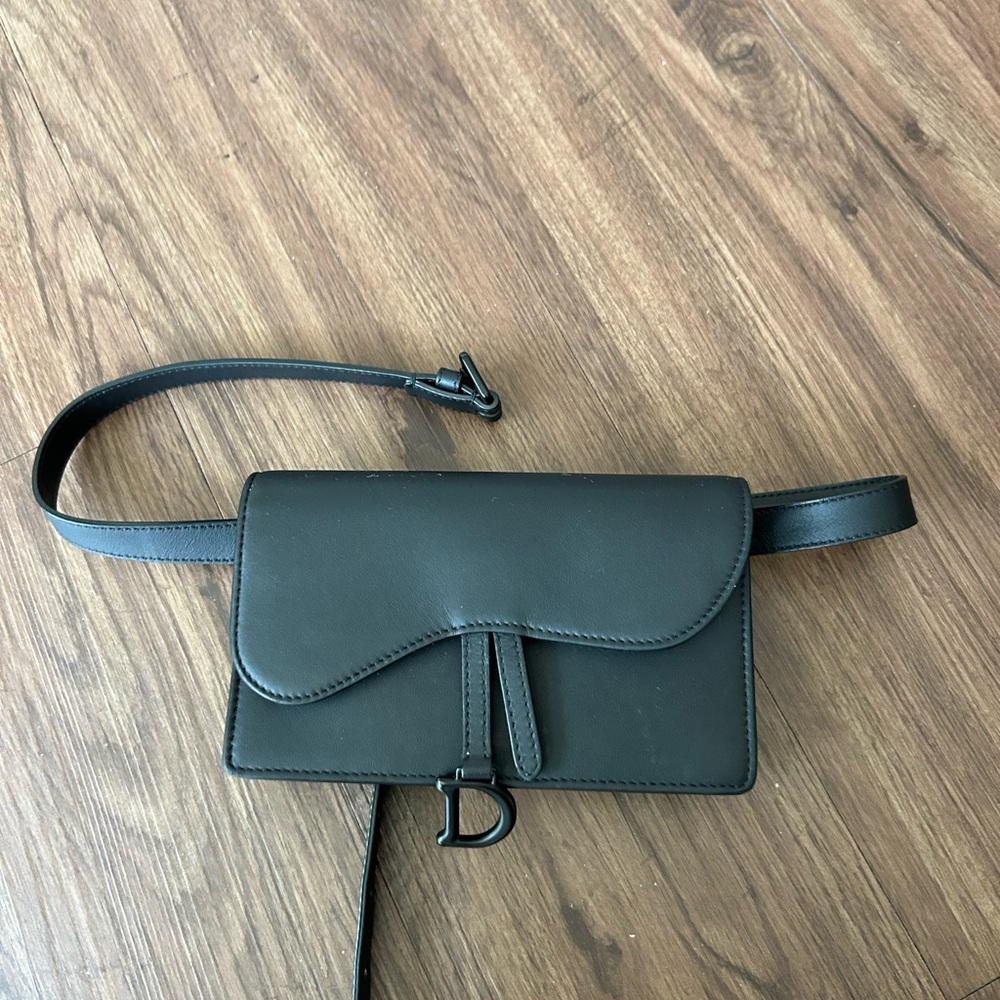 Dior Long saddle wallet belt bag